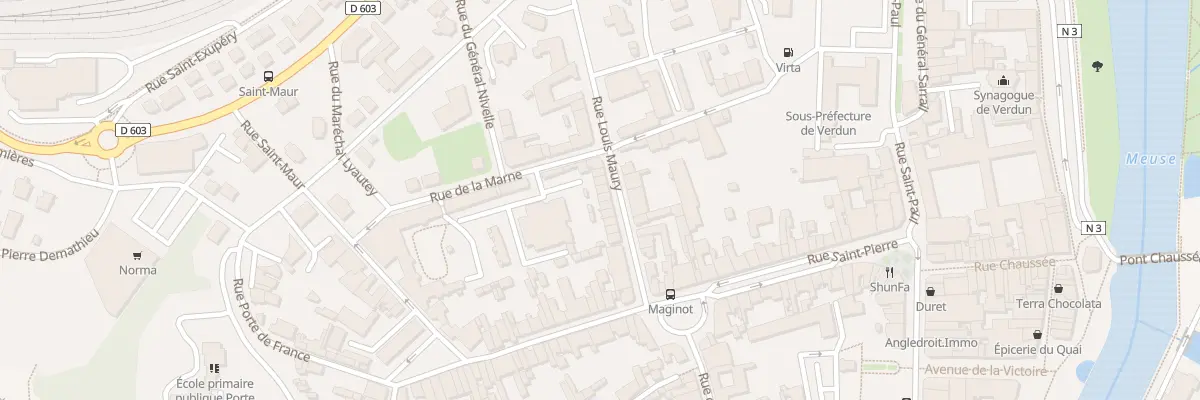 Plan du 19 Rue Louis Maury à Verdun