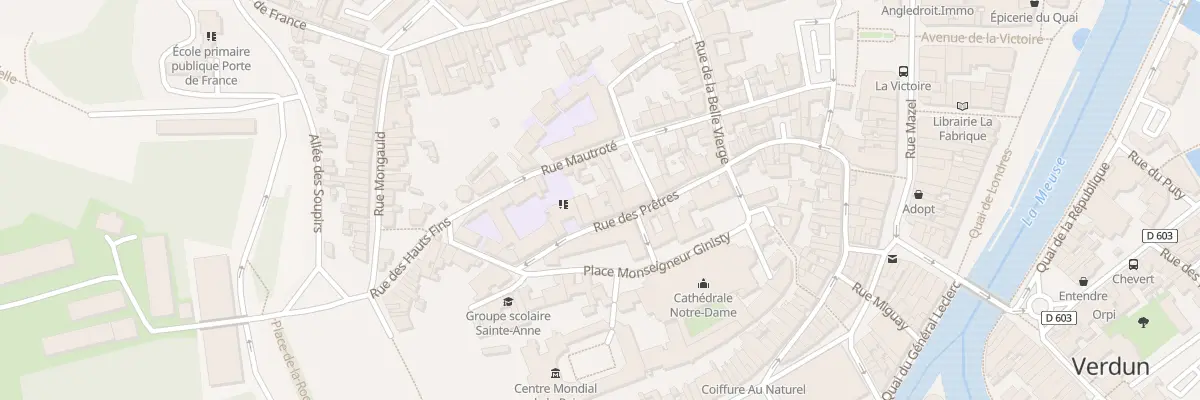 Plan du 16 Rue des Prêtres à Verdun