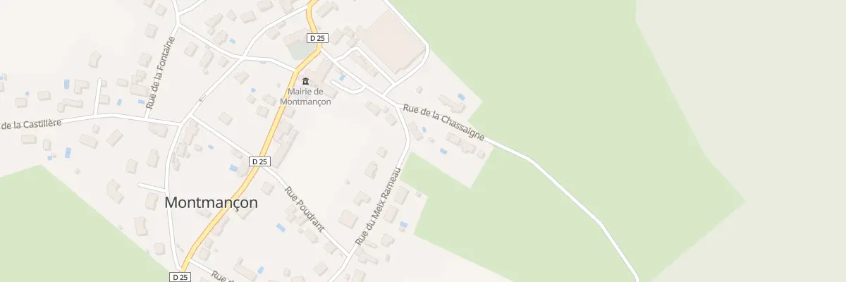Plan du 5 Rue du Meix Rameau à Montmançon