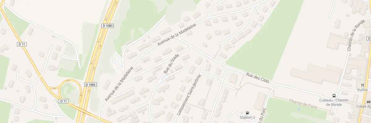 Plan du 3 Rue du Stade à Cuiseaux