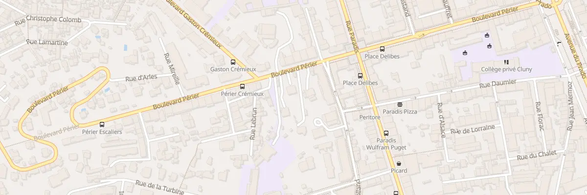 Plan du 87 Bd Perier à Marseille 8e Arrondissement