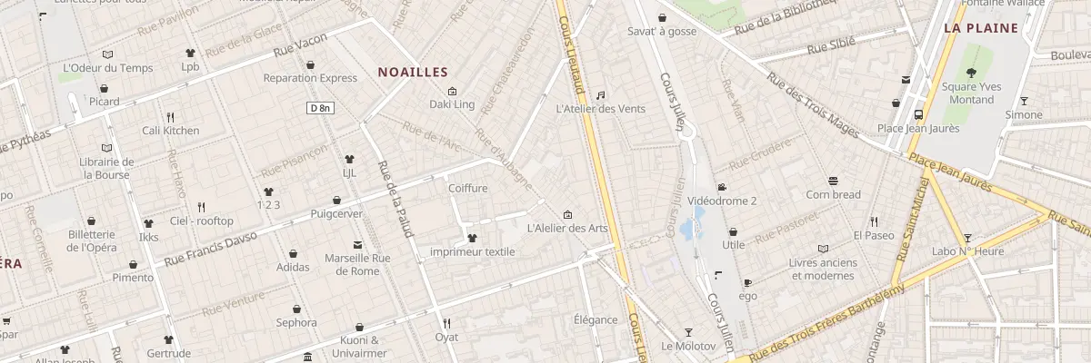 Plan du 71 Rue d’aubagne à Marseille 1er Arrondissement