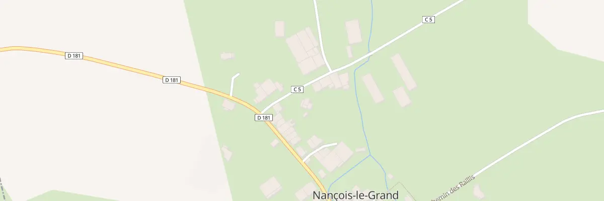 Plan du 2 Rte de Domremy à Nançois-le-Grand