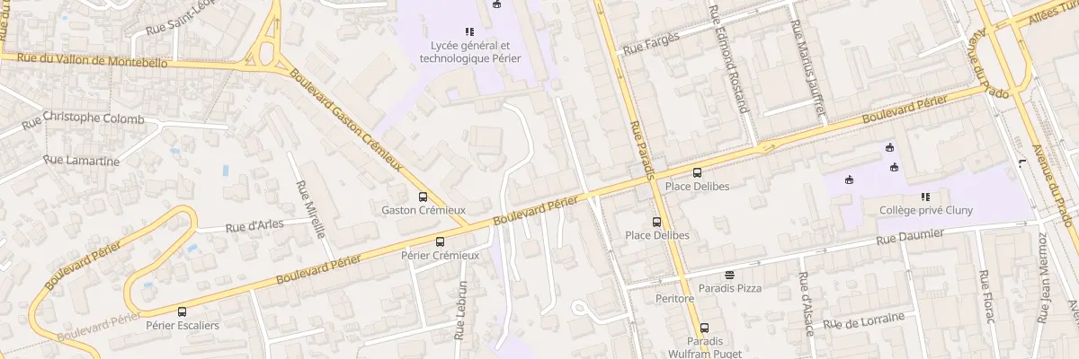 Plan du 88 Bd Perier à Marseille 8e Arrondissement