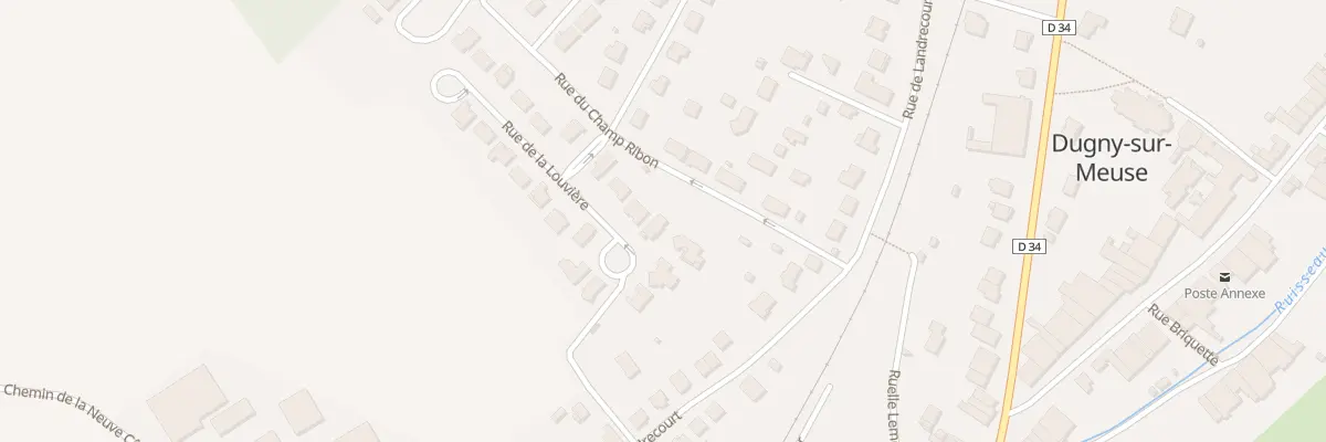 Plan du 1 Rue de la Louviere à Dugny-sur-Meuse