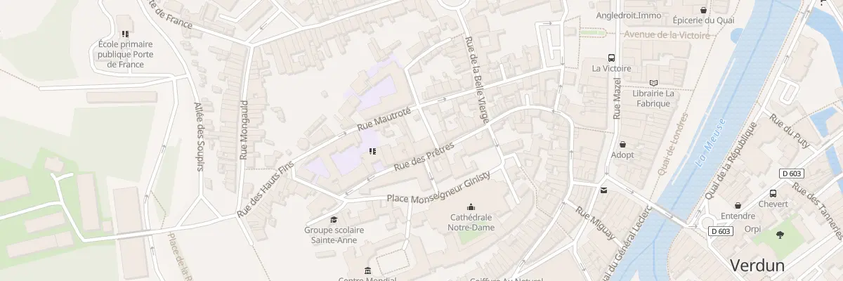 Plan du 12 Rue des Prêtres à Verdun