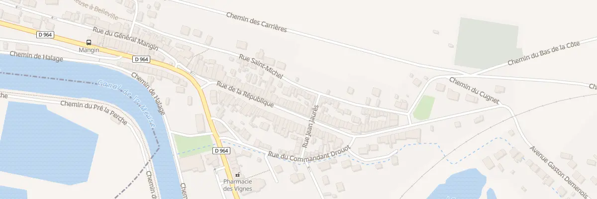 Plan du 45 Rue de la République à Belleville-sur-Meuse