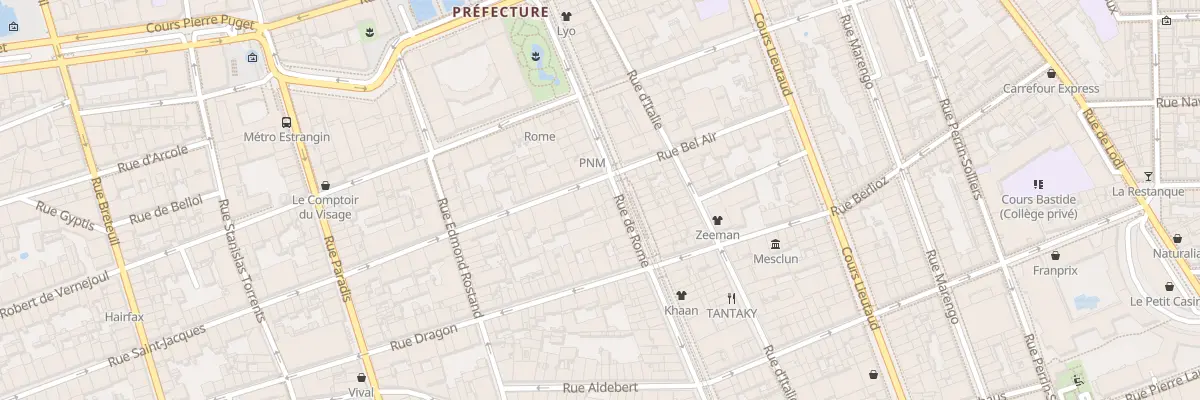 Plan du 3 Rue saint jacques à Marseille 6e Arrondissement