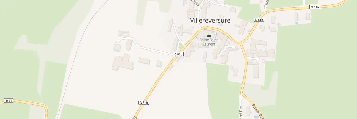 Plan du 1635 Rte de Bourg à Villereversure
