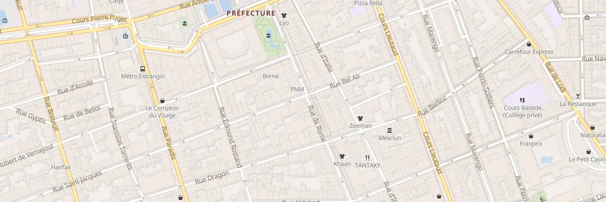 Plan du 1 Rue saint jacques à Marseille 6e Arrondissement