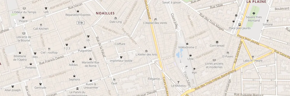 Plan du 81 Rue d’aubagne à Marseille 1er Arrondissement