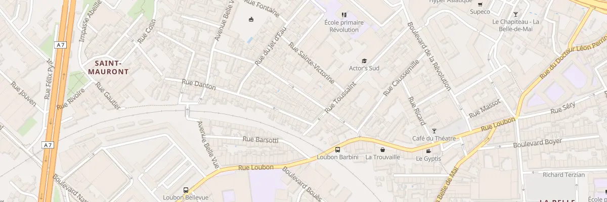 Plan du 21 Rue francois barbini à Marseille 3e Arrondissement