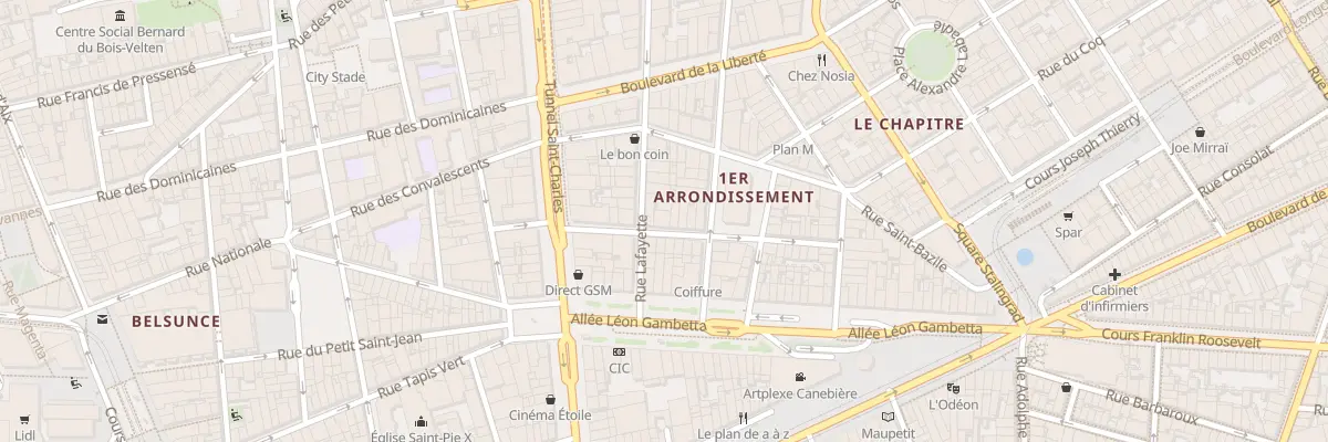 Plan du 3 Rue de jemmapes à Marseille 1er Arrondissement