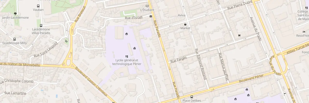 Plan du 288 Rue paradis à Marseille 8e Arrondissement