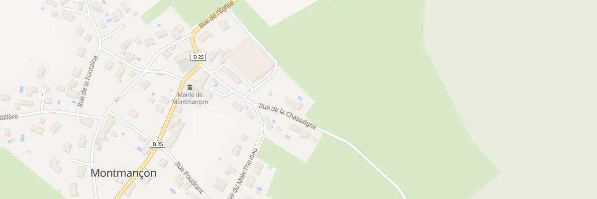 Plan du 3 Rue de la Chassaigne à Montmançon