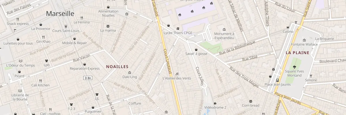 Plan du 7 Crs Lieutaud à Marseille 6e Arrondissement
