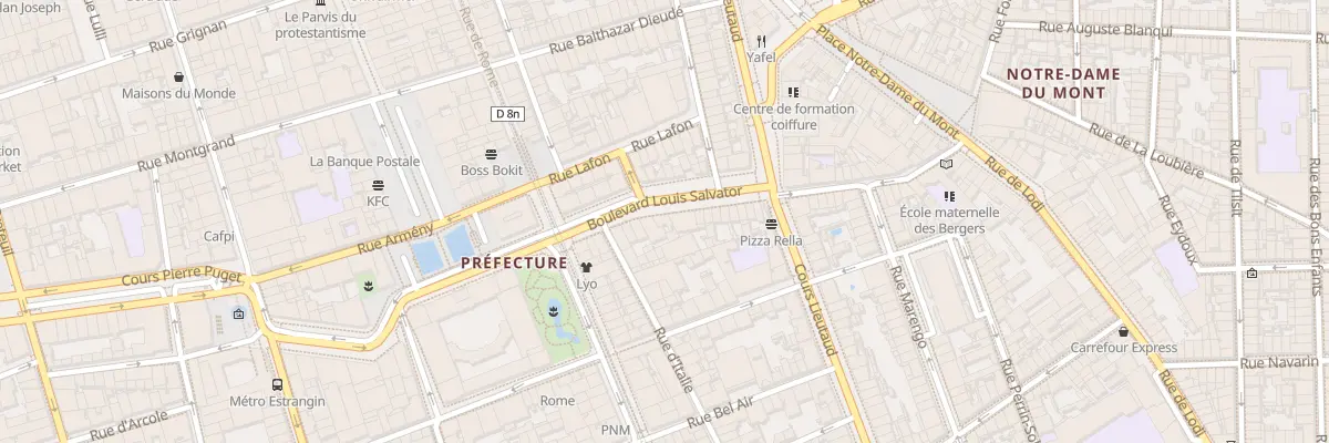 Plan du 16 Bd Louis Salvator à Marseille 6e Arrondissement