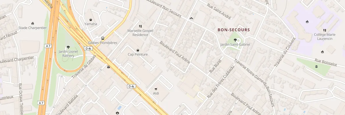 Plan du 71 Bd Paul Arene à Marseille 14e Arrondissement