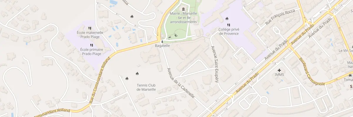 Plan du 28 Av de la Cadenelle à Marseille 8e Arrondissement