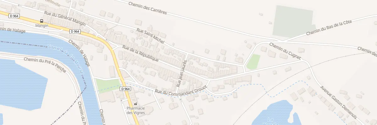 Plan du 55 Rue de la République à Belleville-sur-Meuse