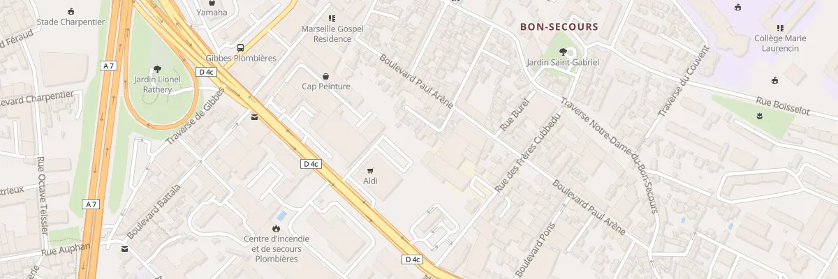 Plan du 2 Imp Fernand Guigou à Marseille 14e Arrondissement