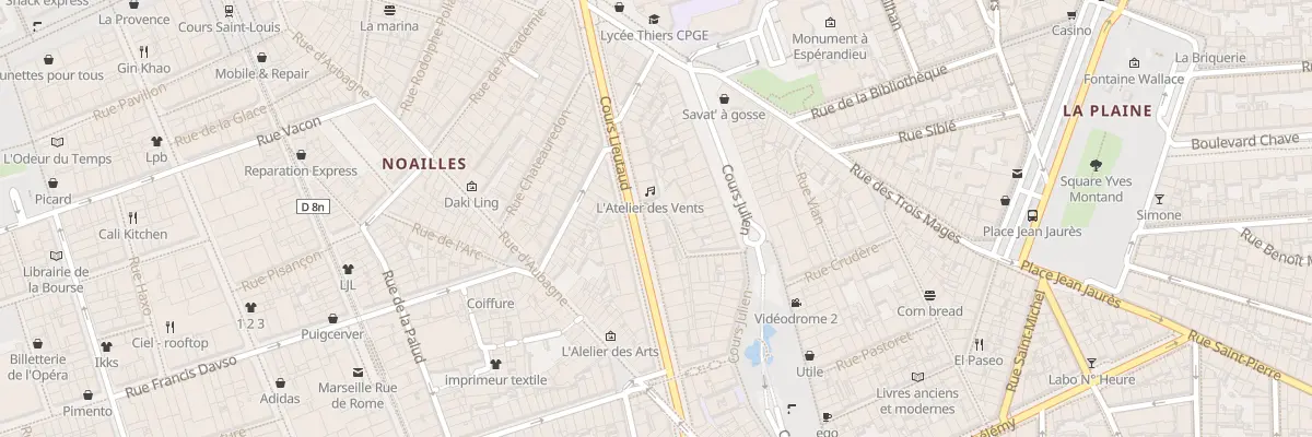 Plan du 17 Crs Lieutaud à Marseille 6e Arrondissement