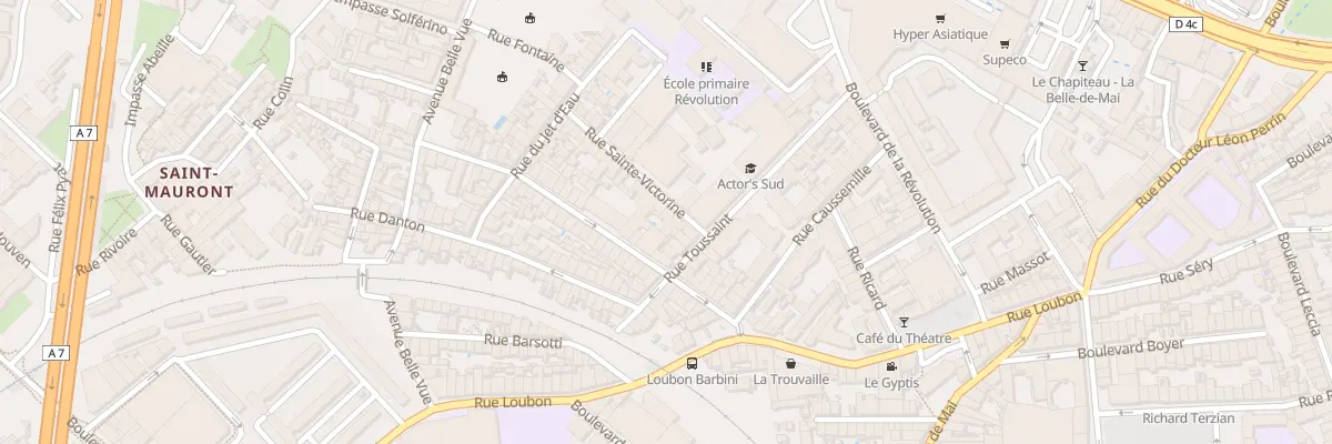 Plan du 7 Rue sainte victorine à Marseille 3e Arrondissement