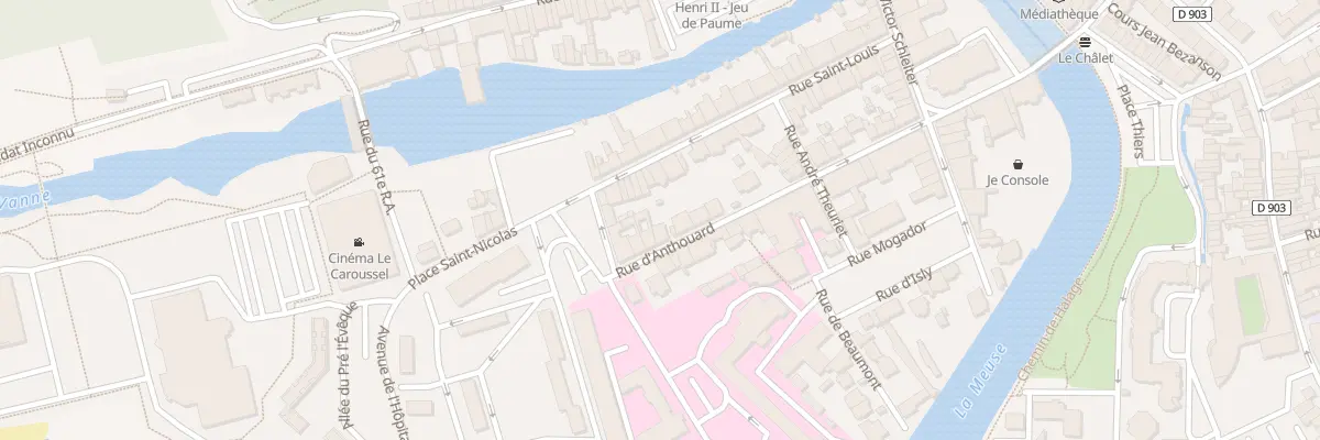 Plan du 7 Rue Anthouard à Verdun