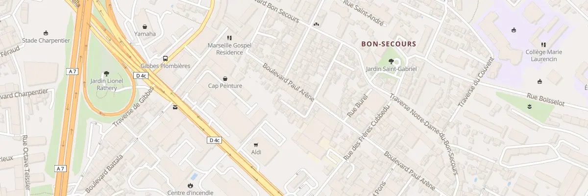 Plan du 67 Bd Paul Arene à Marseille 14e Arrondissement