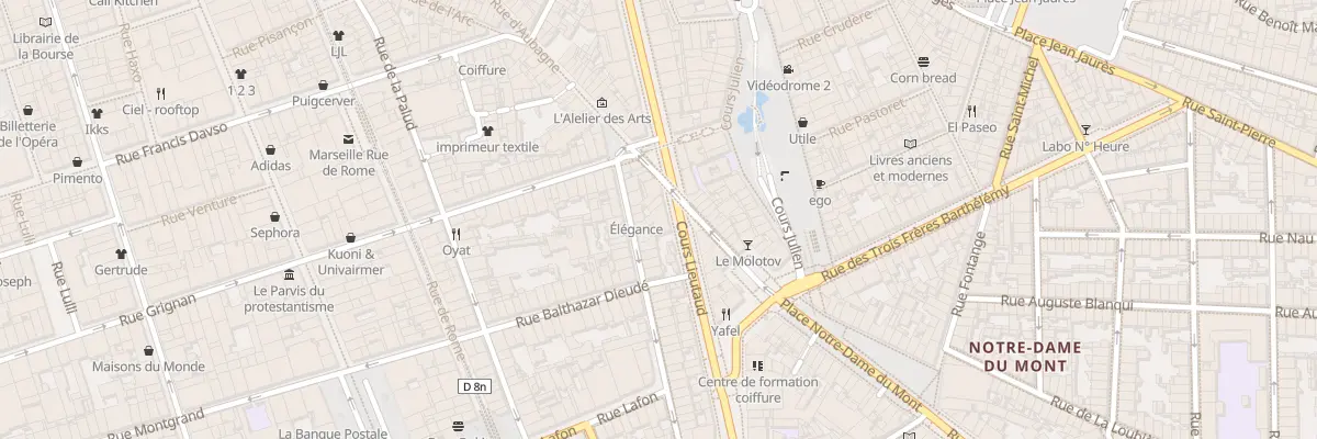 Plan du 60 Crs Lieutaud à Marseille 6e Arrondissement