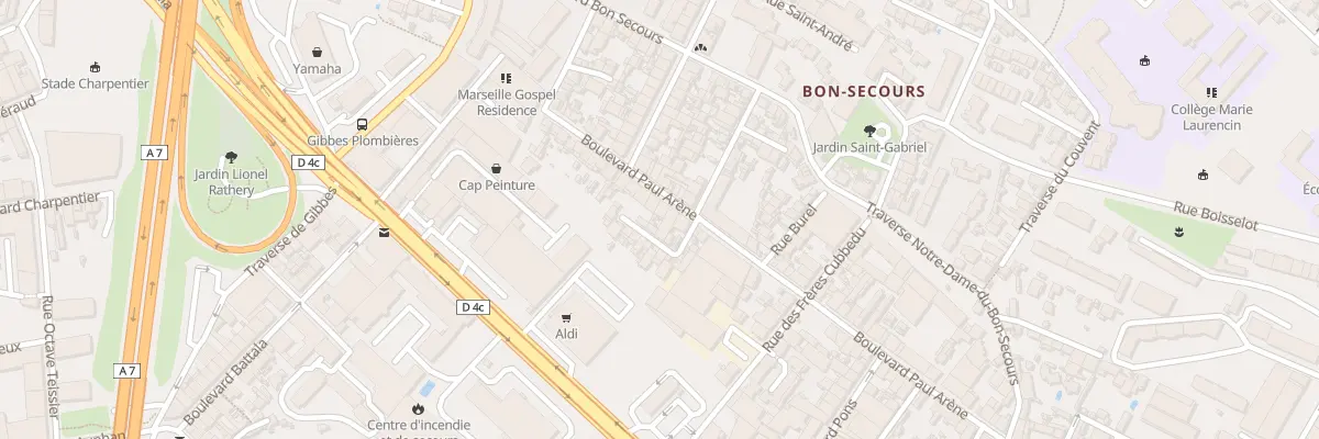 Plan du 65 Bd Paul Arene à Marseille 14e Arrondissement