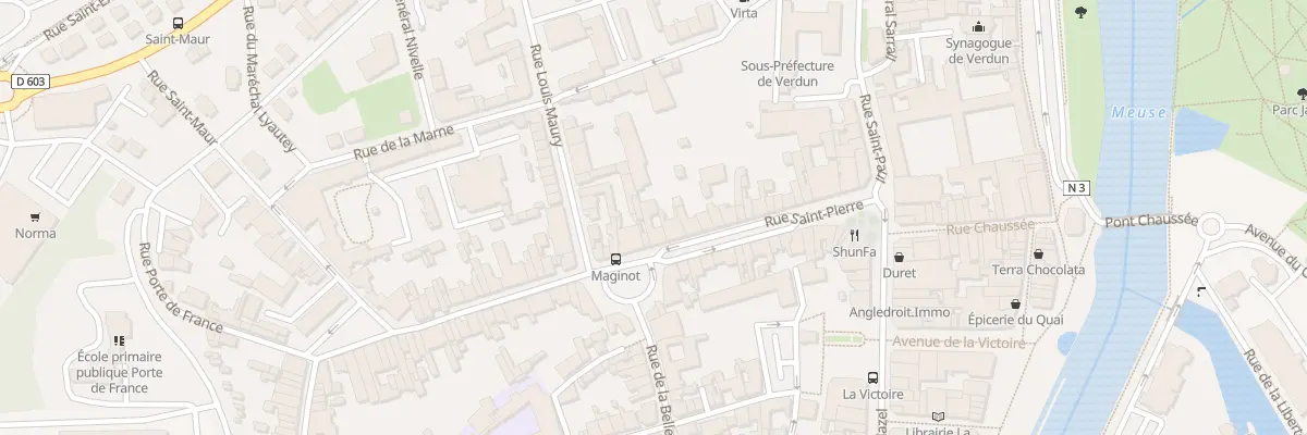 Plan du 50 Rue Saint Pierre à Verdun