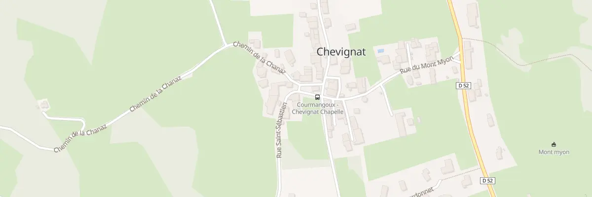 Plan du 5262 Chevignat à Courmangoux