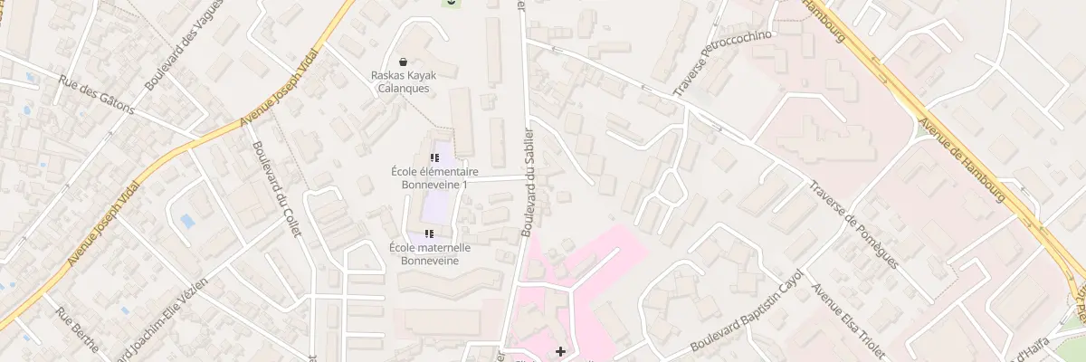 Plan du 55 Bd du Sablier à Marseille 8e Arrondissement