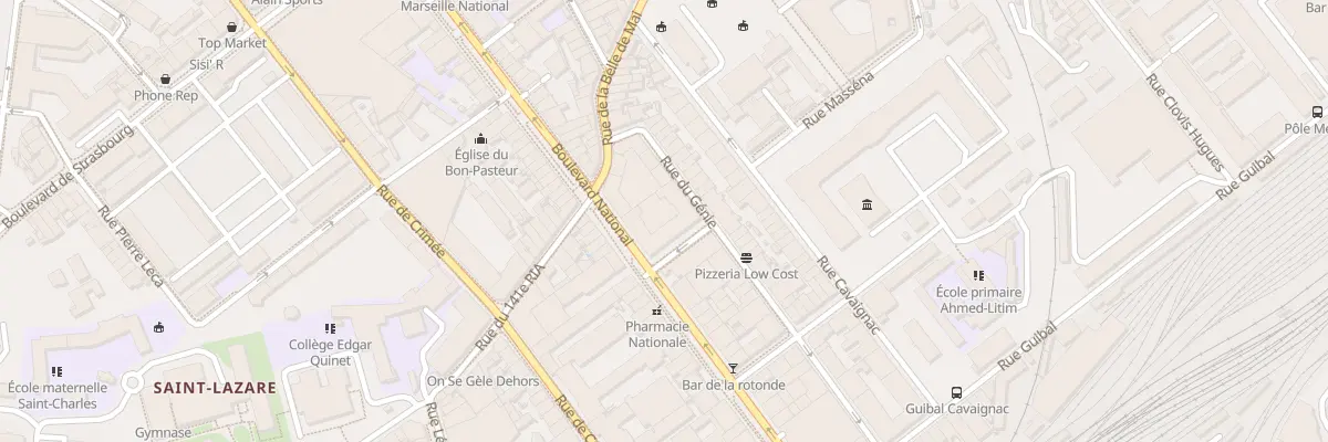 Plan du 37 Rue du genie à Marseille 3e Arrondissement