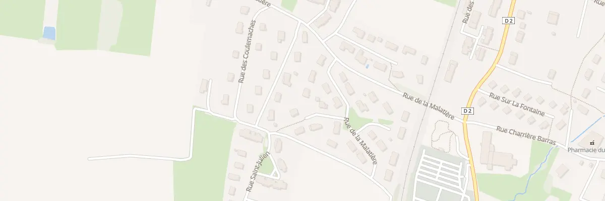 Plan du 220 Rue de la Malatière à Cousance