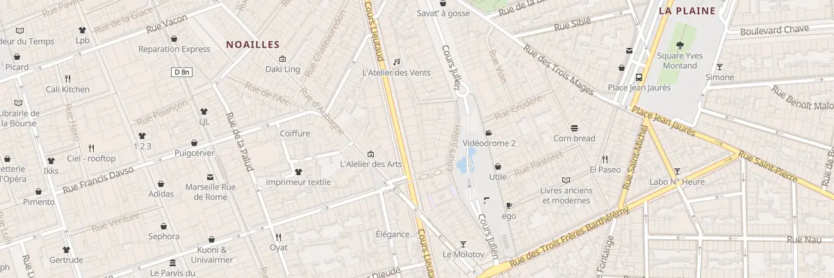 Plan du 31 Crs Lieutaud à Marseille 6e Arrondissement