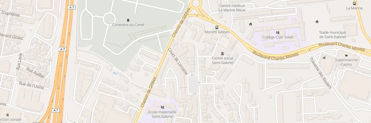 Plan du 6 Crs de Lorraine à Marseille 14e Arrondissement