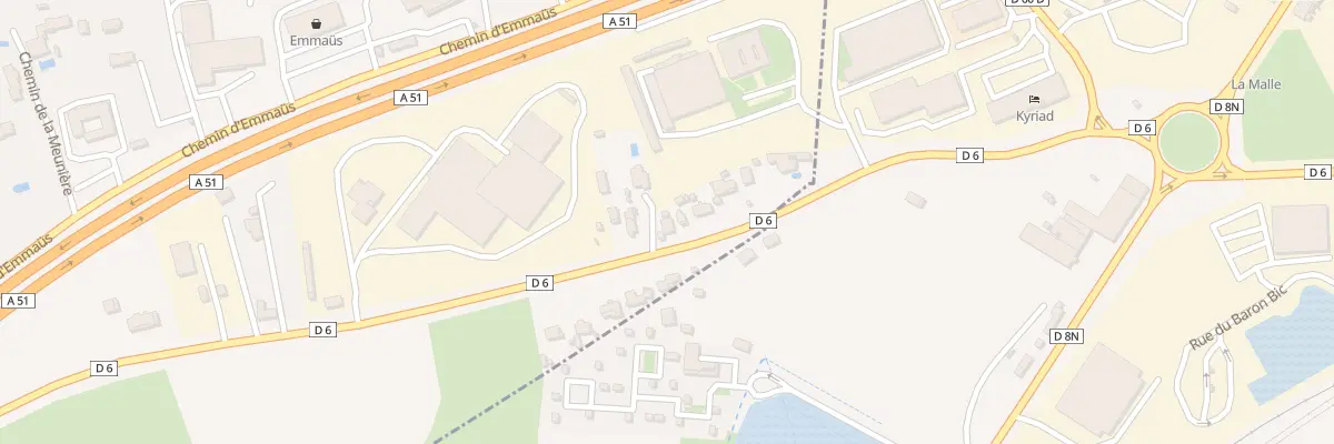 Plan du 6247 Rte des Pennes A Gardanne à Cabriès