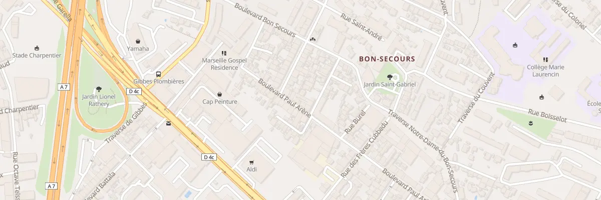 Plan du 68 Bd Paul Arene à Marseille 14e Arrondissement