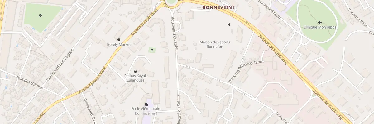 Plan du 3 Tra de Pomegues à Marseille 8e Arrondissement