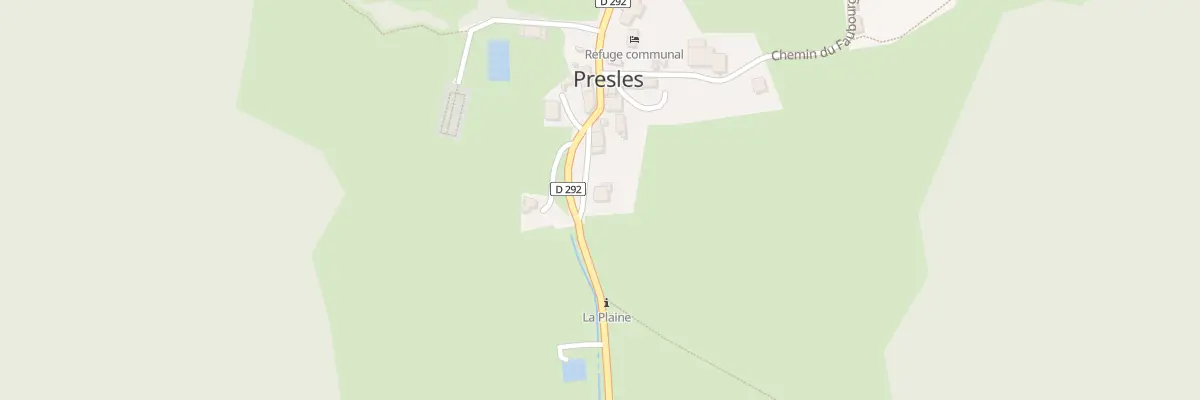 Plan du 5051 A la Plaine à Presles
