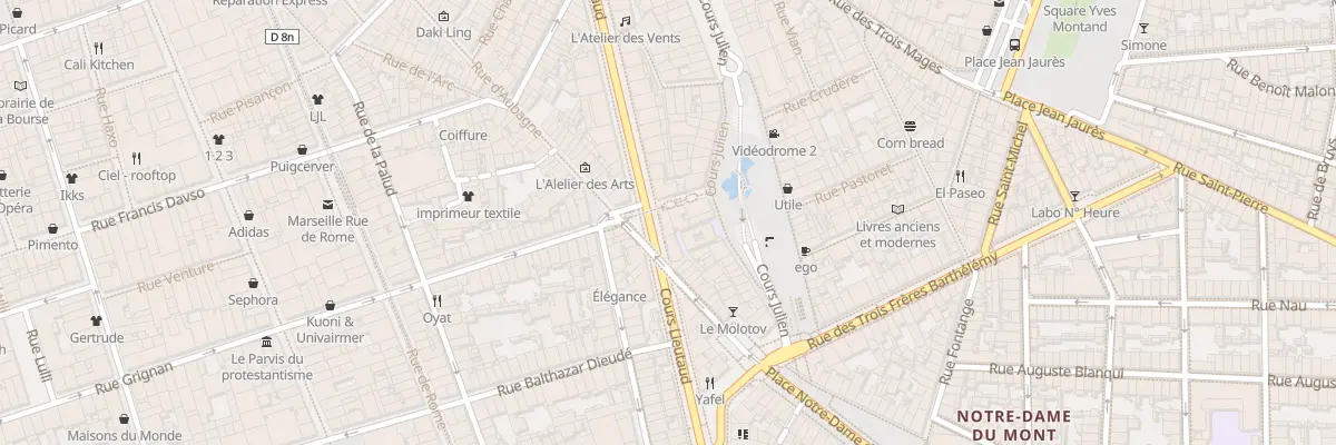 Plan du 39 Crs Lieutaud à Marseille 6e Arrondissement