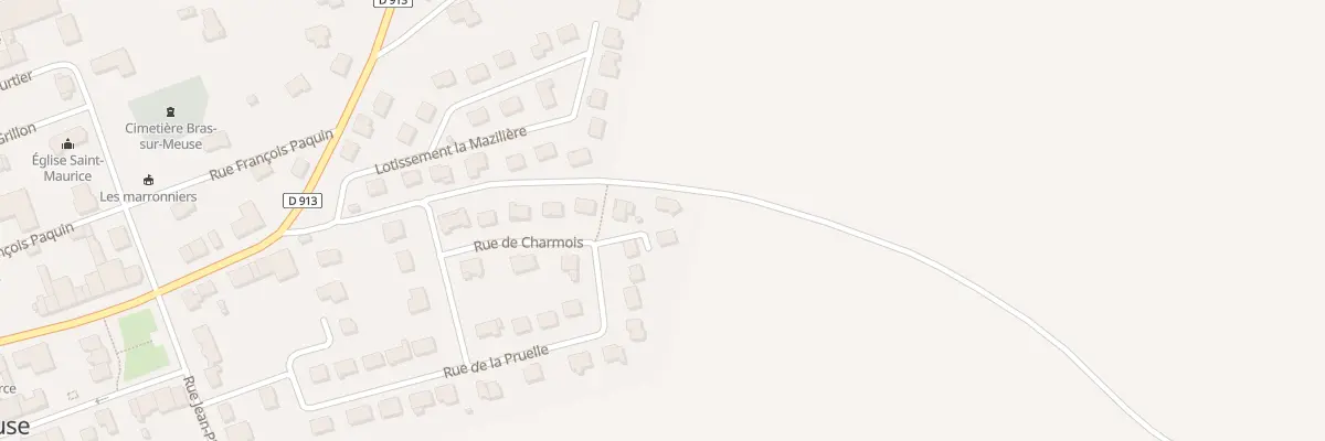 Plan du 25 Rue de la Pruelle à Bras-sur-Meuse