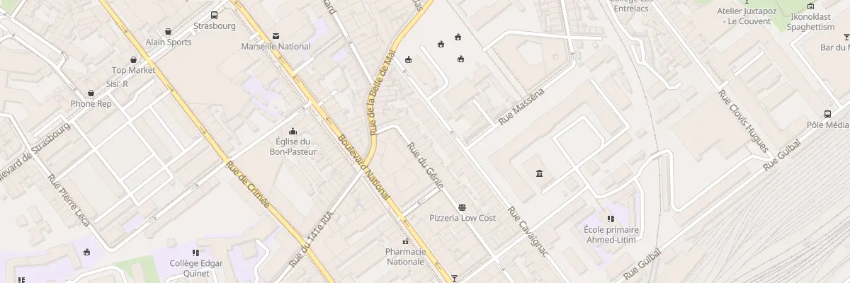 Plan du 60 Rue du genie à Marseille 3e Arrondissement