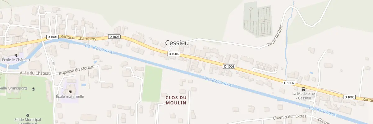 Plan du 58 Rte de Chambéry à Cessieu