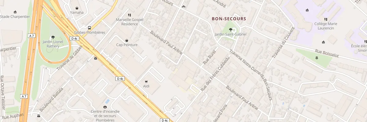 Plan du 59 Bd Paul Arene à Marseille 14e Arrondissement
