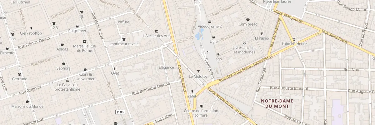 Plan du 125 Rue d’aubagne à Marseille 6e Arrondissement
