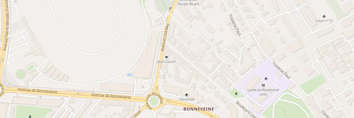 Plan du 20 Bd Leau à Marseille 8e Arrondissement