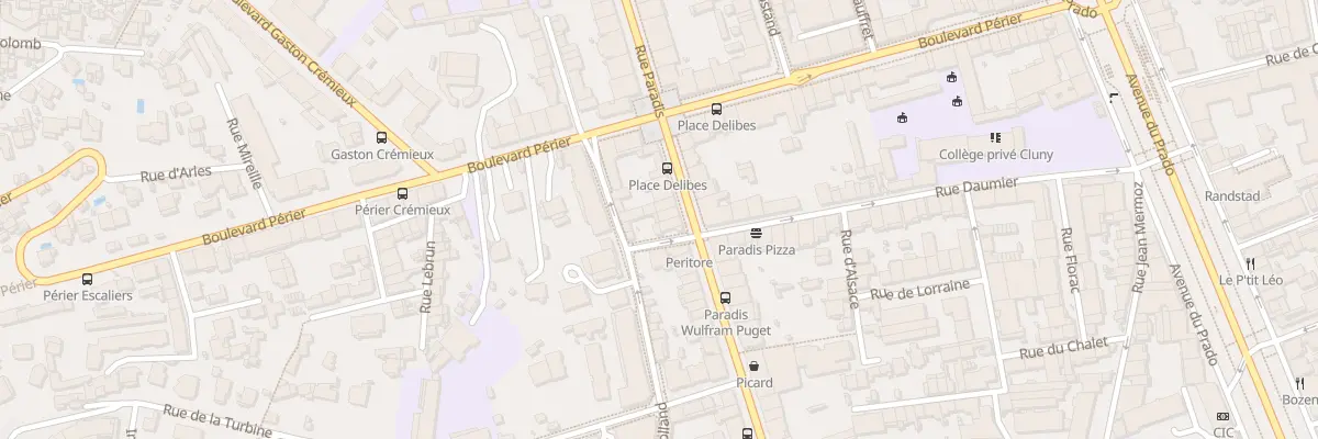 Plan du 362 Rue paradis à Marseille 8e Arrondissement